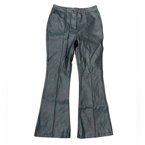 Vegan Leather Flare Pants